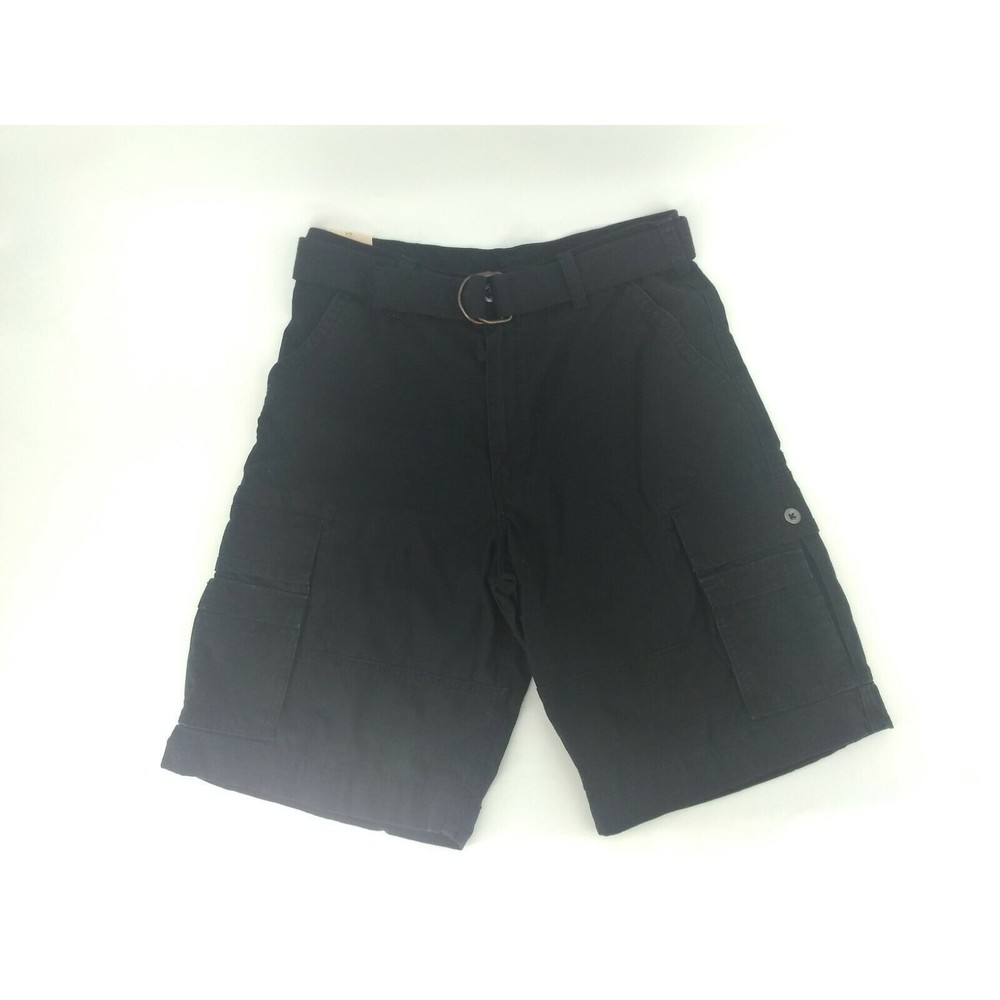 LEVI'S SNAP CARGO SHORTS WITH BELT MENS  SIZE 33 BLACK COLOR ZIP FLY NEW NWT